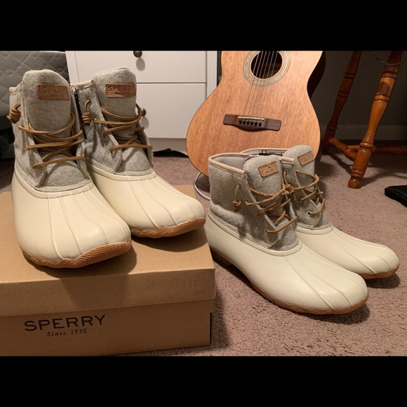 sperry women's saltwater wool embossed duck boot